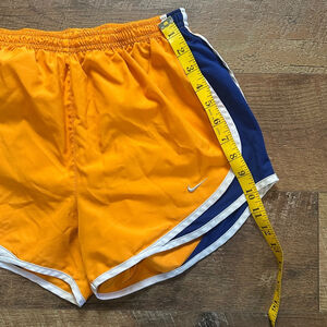 Women's Nike Running Shorts Size S Orange Blue Clearance